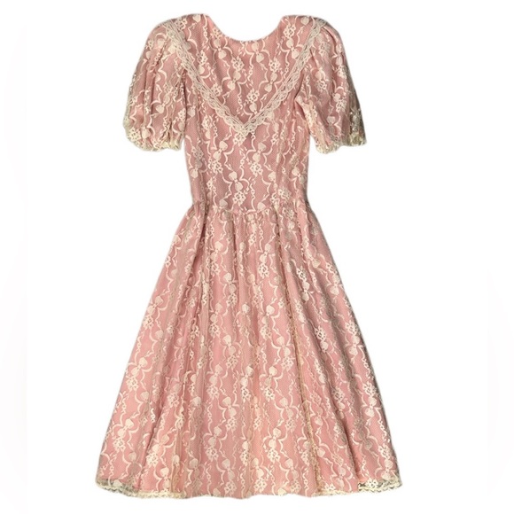 Gunne Sax Dresses & Skirts - Gunne Sax • Jessica McClintock 80s Vintage Prairie Cottage Dress Lace Overlay